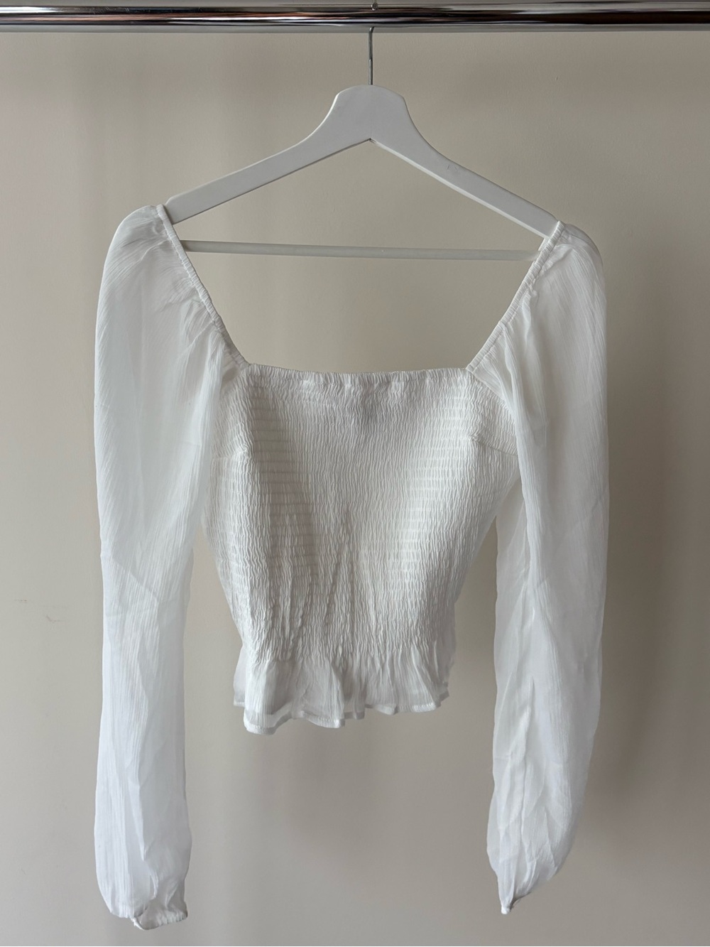 Hollister smocked top